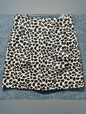 Marc by Marc Jacobs Leopard Print A-Line Mini Skirt